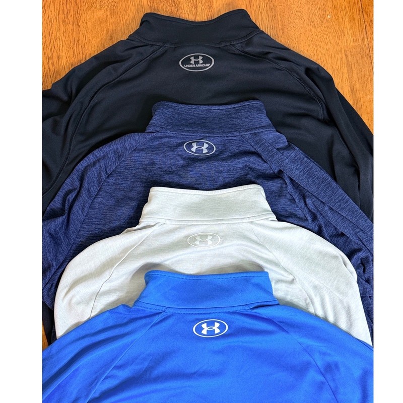 LOT OF 4 Under Armour Tech Velocity 2.0 1/4 Zip Pullover Mens Large Multi Color gallery
