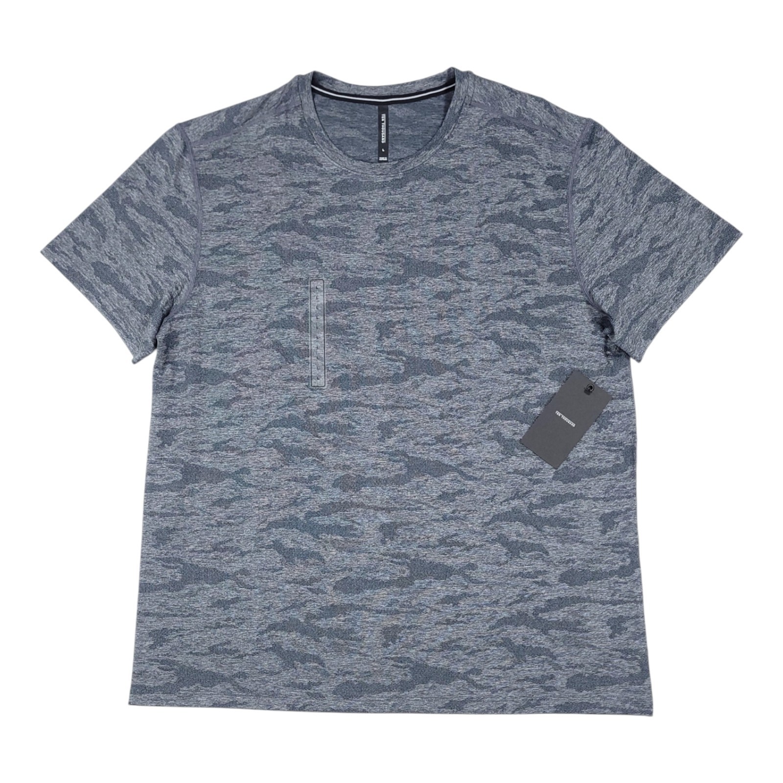 Ten Thousand Camo Knit Shirt OD Men’s LARGE Blue Performance Wicking NEW gallery