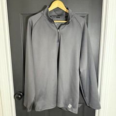 Zelos Men’s Flex Gray Long Sleeve 1/4 Zip Pullover SZ 2XL Athletic