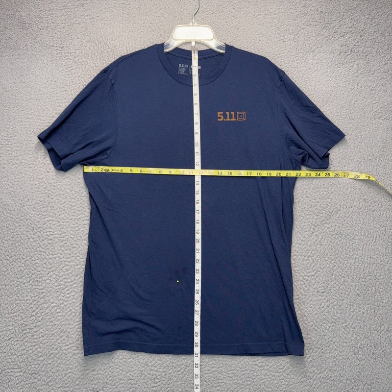 5.11 Tactical Freedom Fries Shirt Mens XL Blue American Stretch Crewneck FLAWS gallery