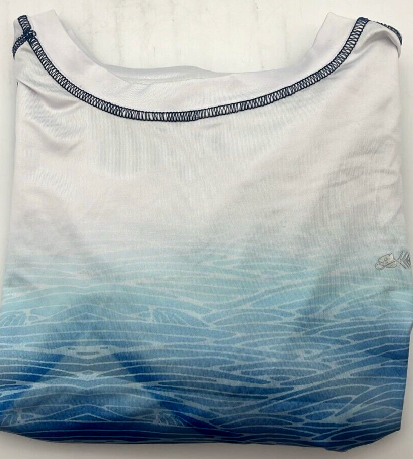 Silver Bait Shirt Mens 2XL Blue Long Sleeve Quick Dry Fishing Pullover gallery