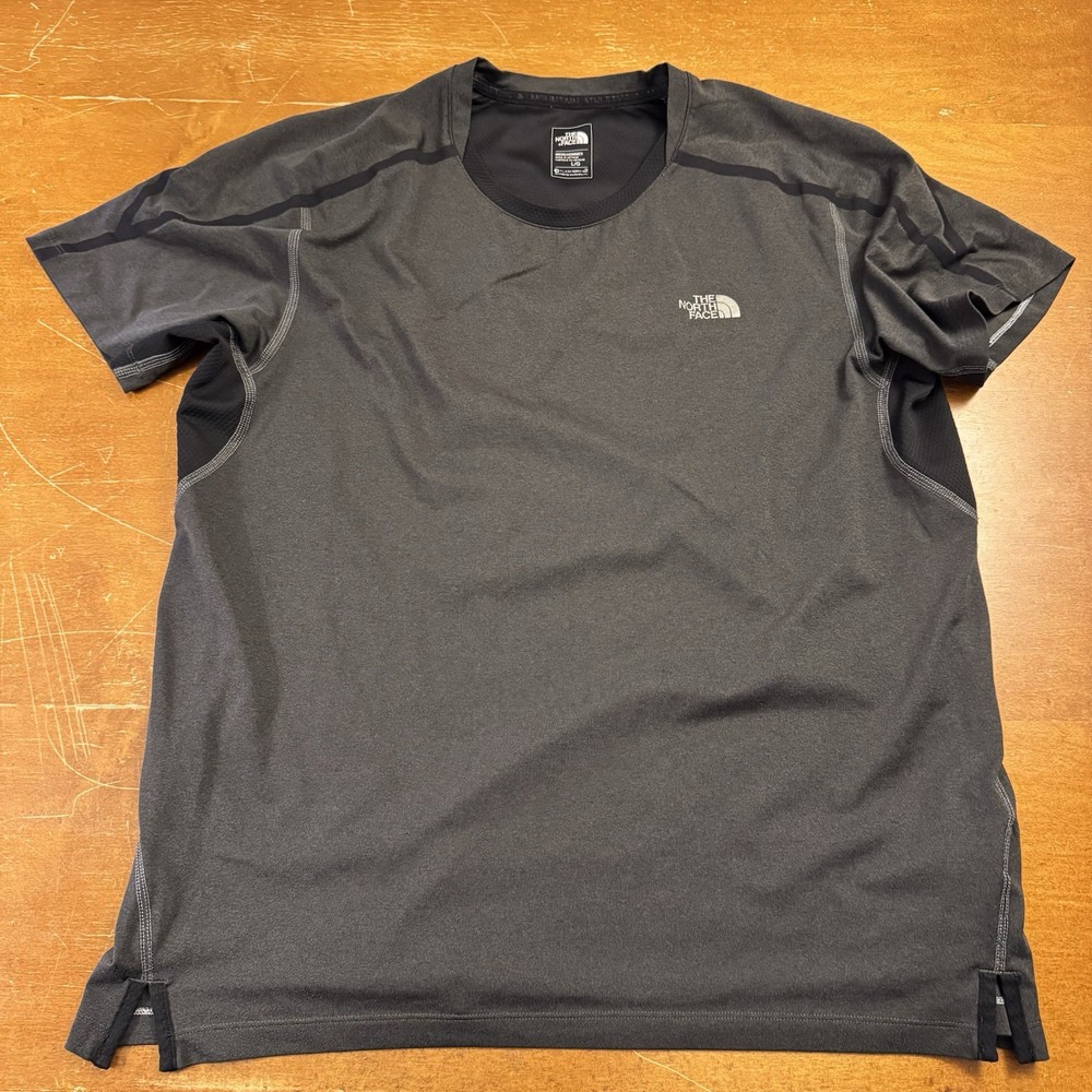The North Face Shirt Mens Large Black Running Hiking Flash Dry