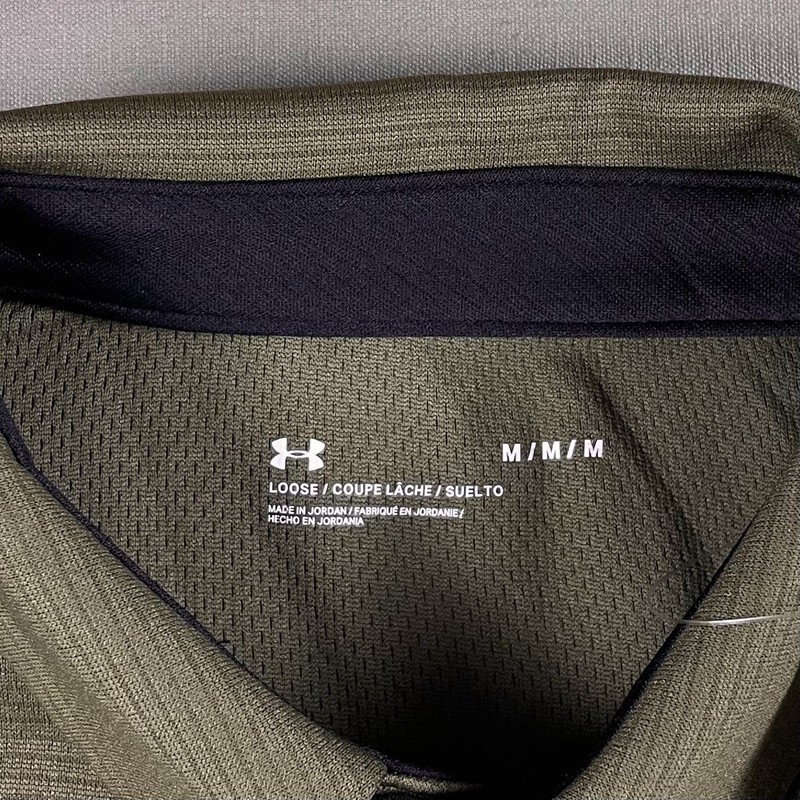 NWT Under Armour Shirt UA Tech Polo Men's M Loose Fit Green Performance Golf NEW gallery