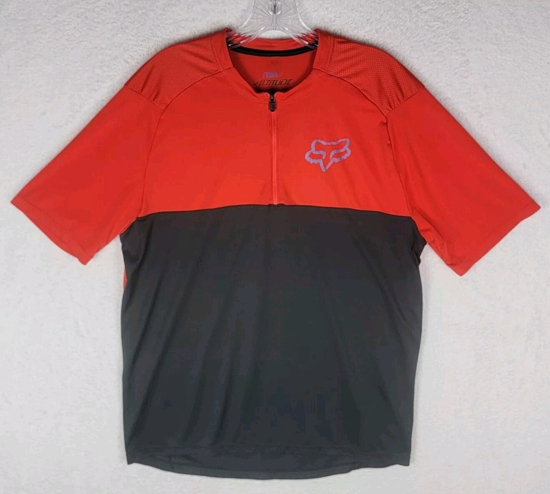 Fox Racing Altitude 1/4 Zip Short Sleeve Shirt Men's Size L gallery
