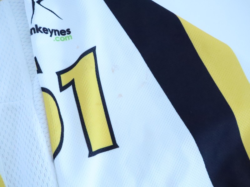 Game Worn MK Lightning Ice Hockey Jersey Signed Bowers #61 Size L White gallery