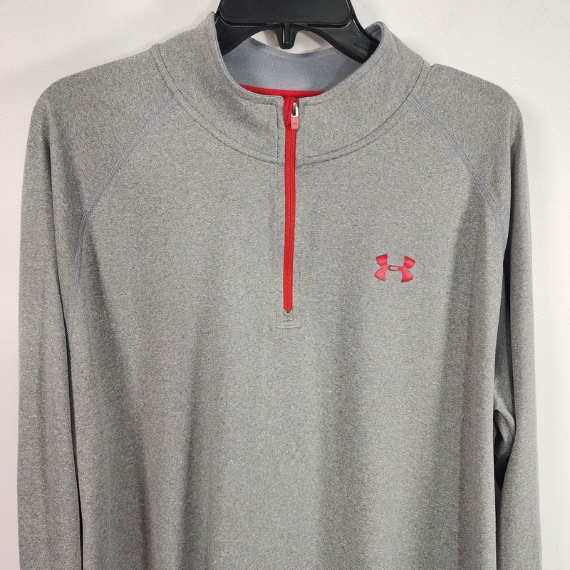 Under Armour Men's UA Tech 1/4 Zip Long Sleeve Shirt Size XL Heatgear Loose Gray gallery