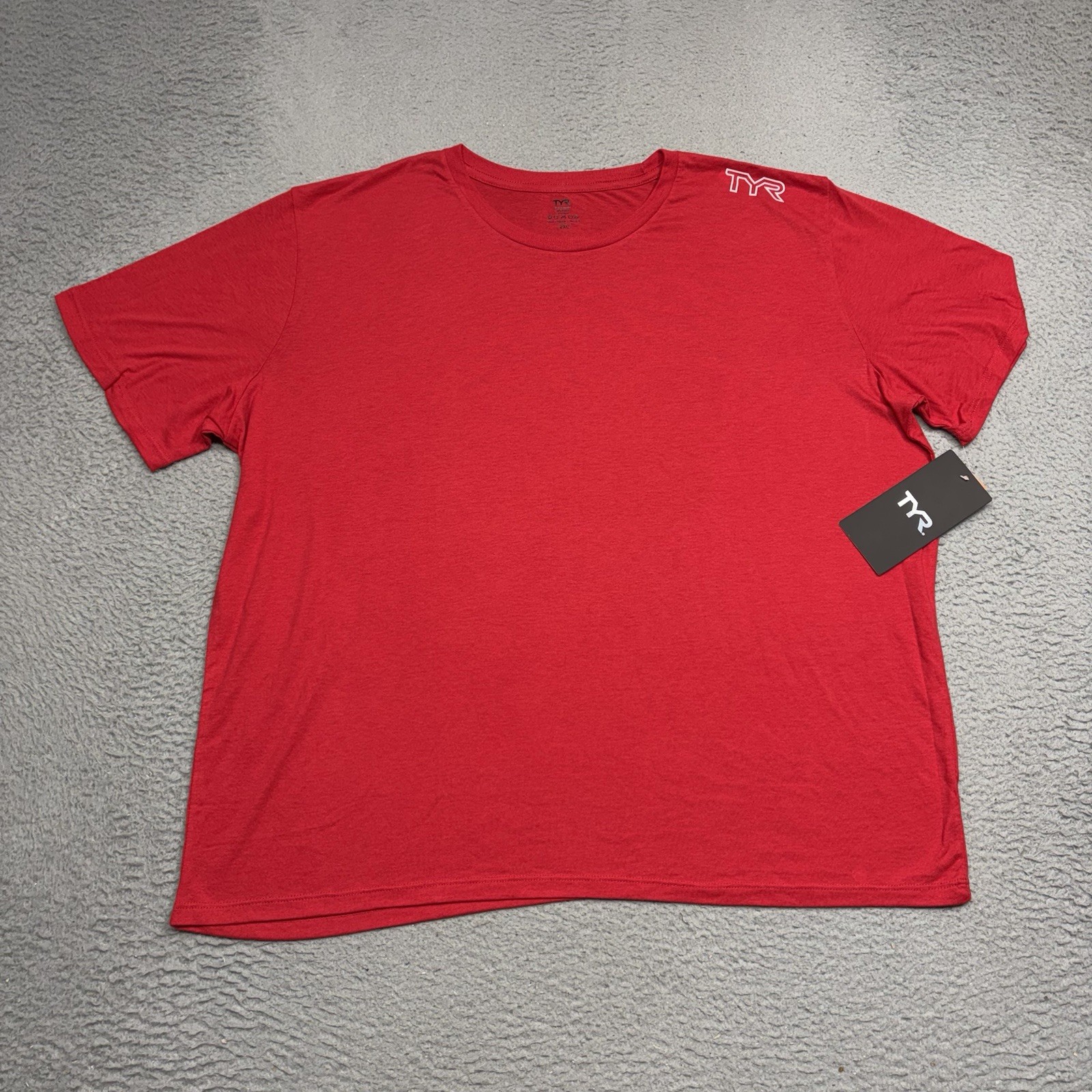 TYR Shirt Mens 2XL XXL Red Short Sleeve UPF 50+ Quick Dry Crew Neck Lightweight gallery