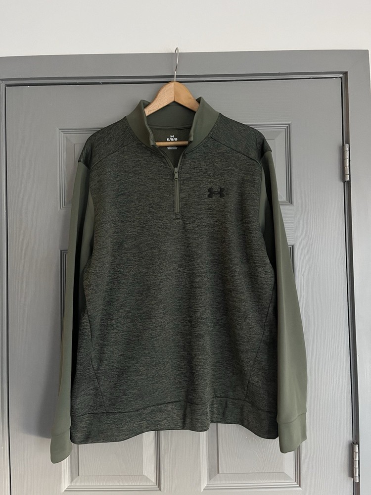 Under Armour Men’s Twist Fleece 1/4 Zip Pullover Marine OD Green/Black XL