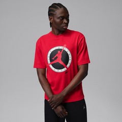 MENS JORDAN FLIGHT CLUB T-SHIRT IM1352-657 UNIVERSITY RED/UNIVERSITY RED-SIZE S