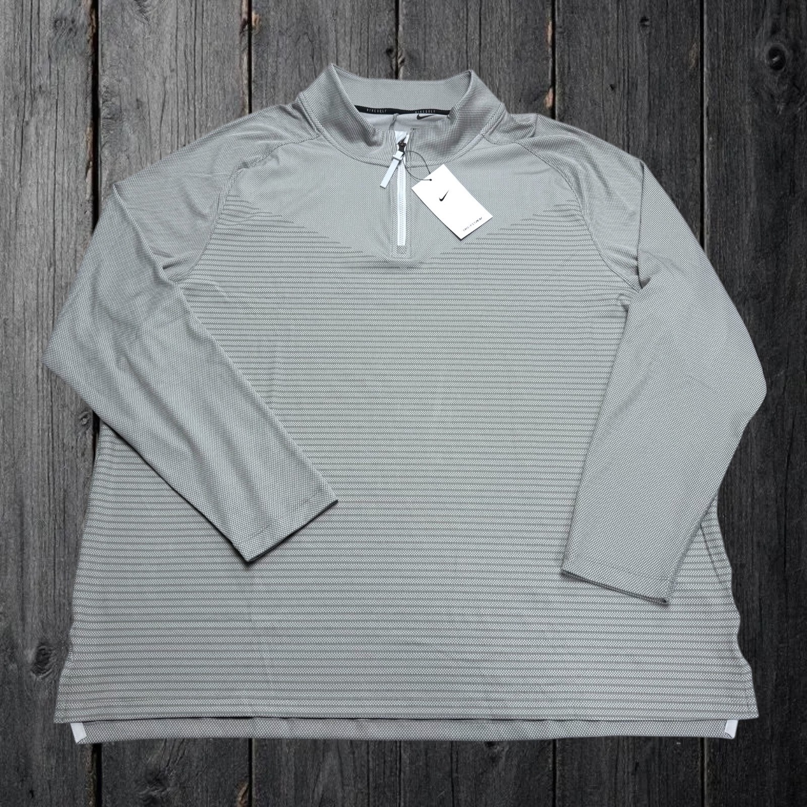 Nike Golf Mens 2XL Quarter Zip Vapor Dri-FIT ADV Gray Long Sleeve DH0982-025 gallery