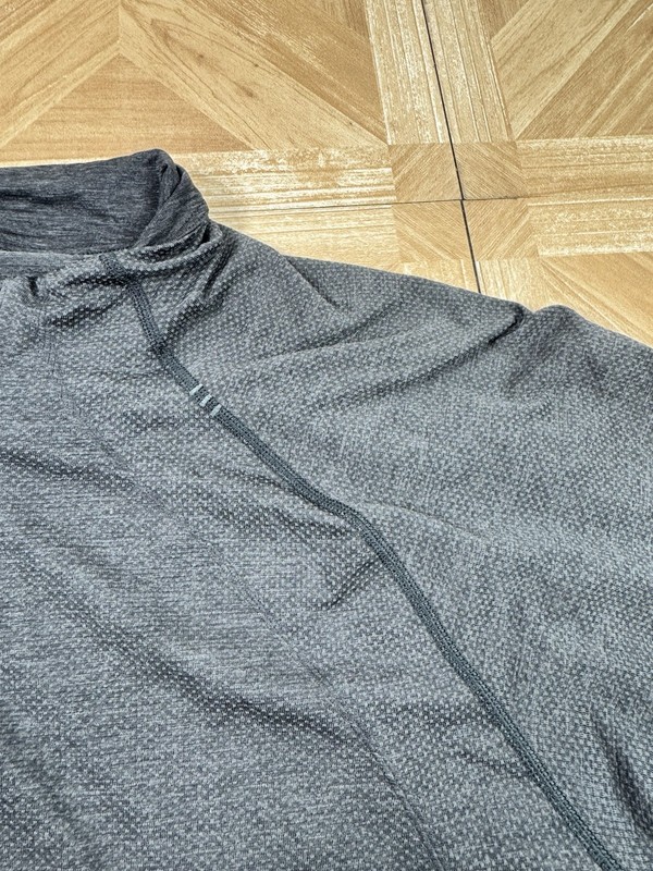 Lululemon Shirt Mens Large Gray Metal Vent Tech Training Performance 1/4 Zip gallery