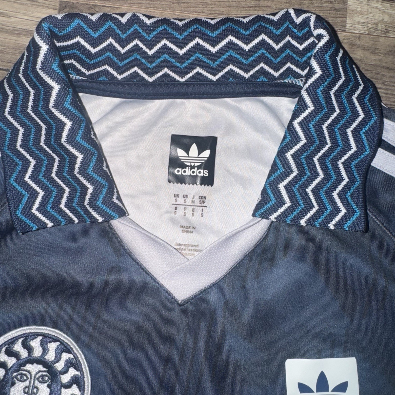 Adidas Skateboarding Bootleague Soccer Jersey Shirt Mens Small Polo Sun gallery