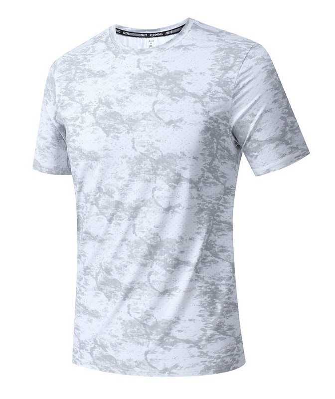 Ice Silk Quick Drying T-shirt Men's Fitness RunningRound Neck Summer Sports Men gallery