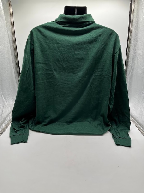 Jerzees Mens Spotshield Long Sleeve Jersey Polo Shirt 437ML Forest Green XL gallery