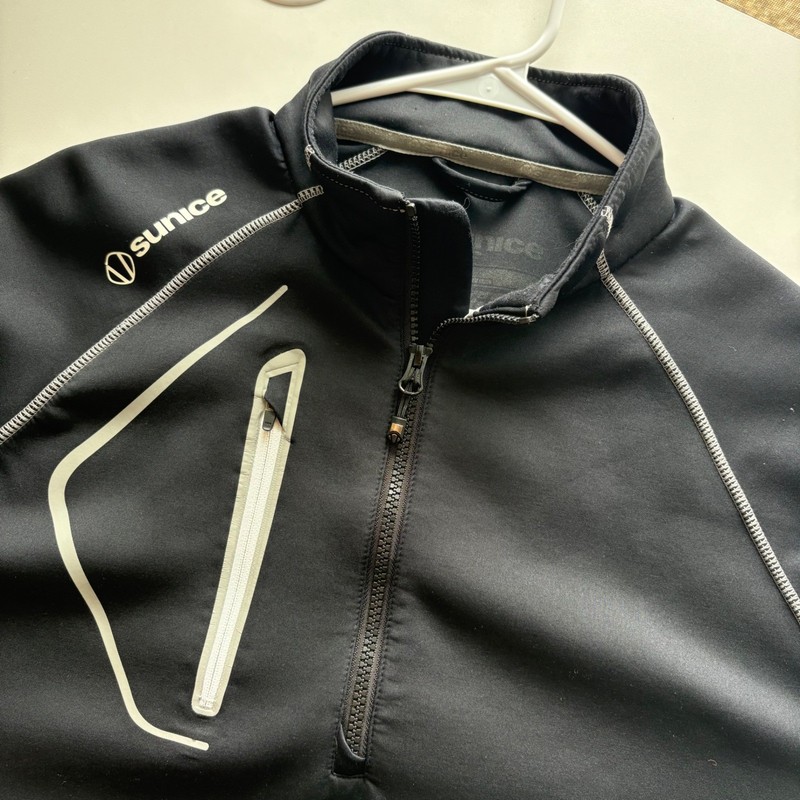Sunice Mens XL Black 1/4 Zip Pullover Bearpath Golf Performance Shirt Jacket gallery