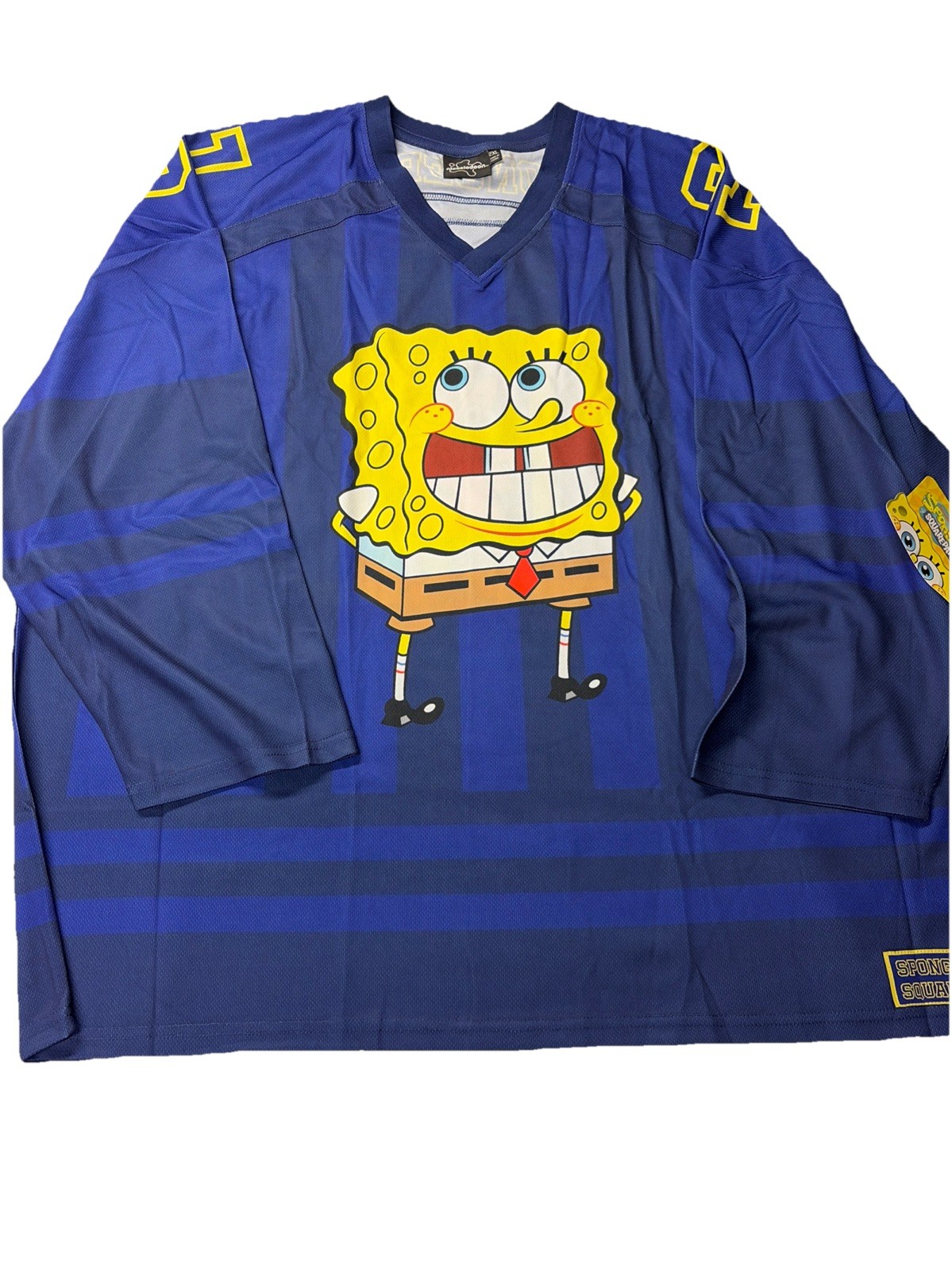 SPONGEBOB SquarePants 01 Graphic Hockey Jersey Men's XS Blue Nickelodeon NEW gallery