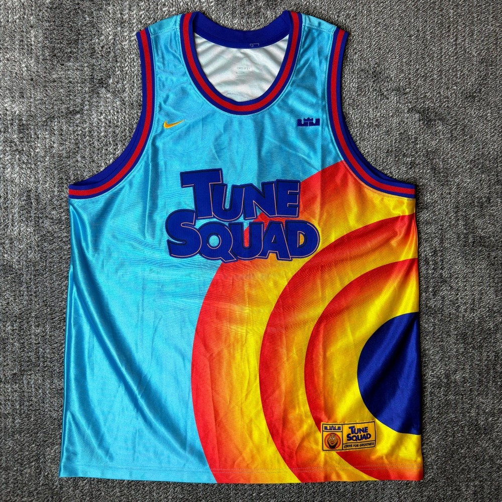 Nike LeBron James Space Jam Tune Squad Jersey Blue XL A New Legacy DJ3875-434