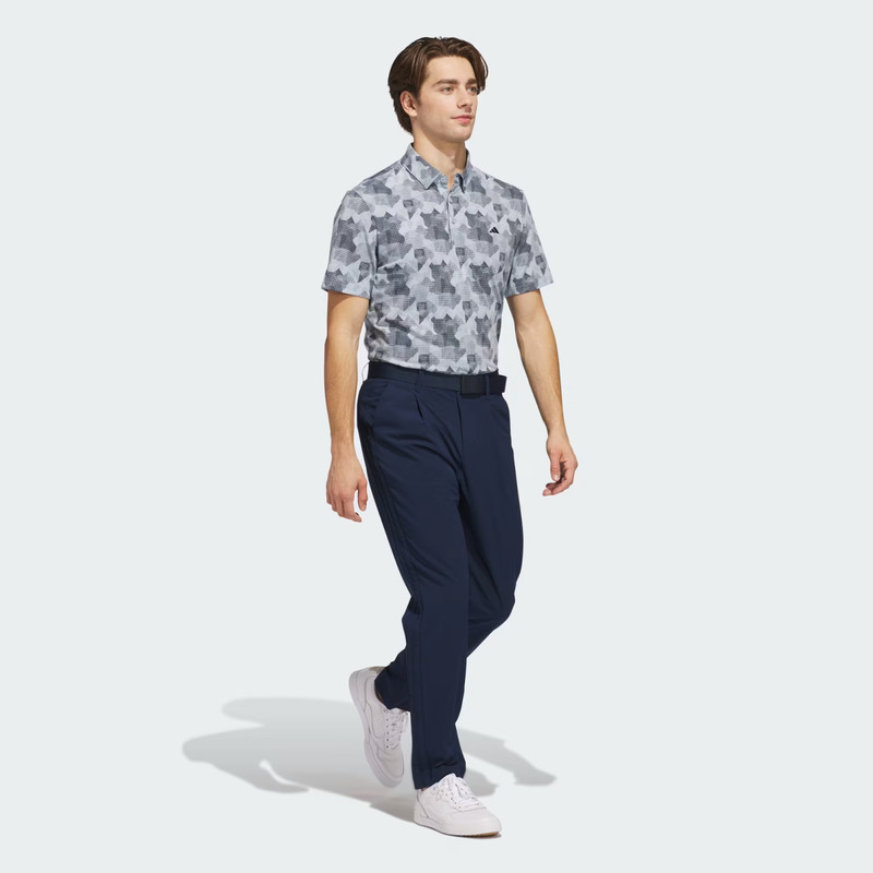 Adidas Men's Go To Micro Printed Golf Polo Shirt 2XL XXL $75 gallery
