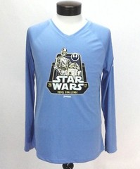 STAR WARS Marathon Jersey Rebel Challenge Champion Blue R2-D2/C-3PO Shirt Mens L