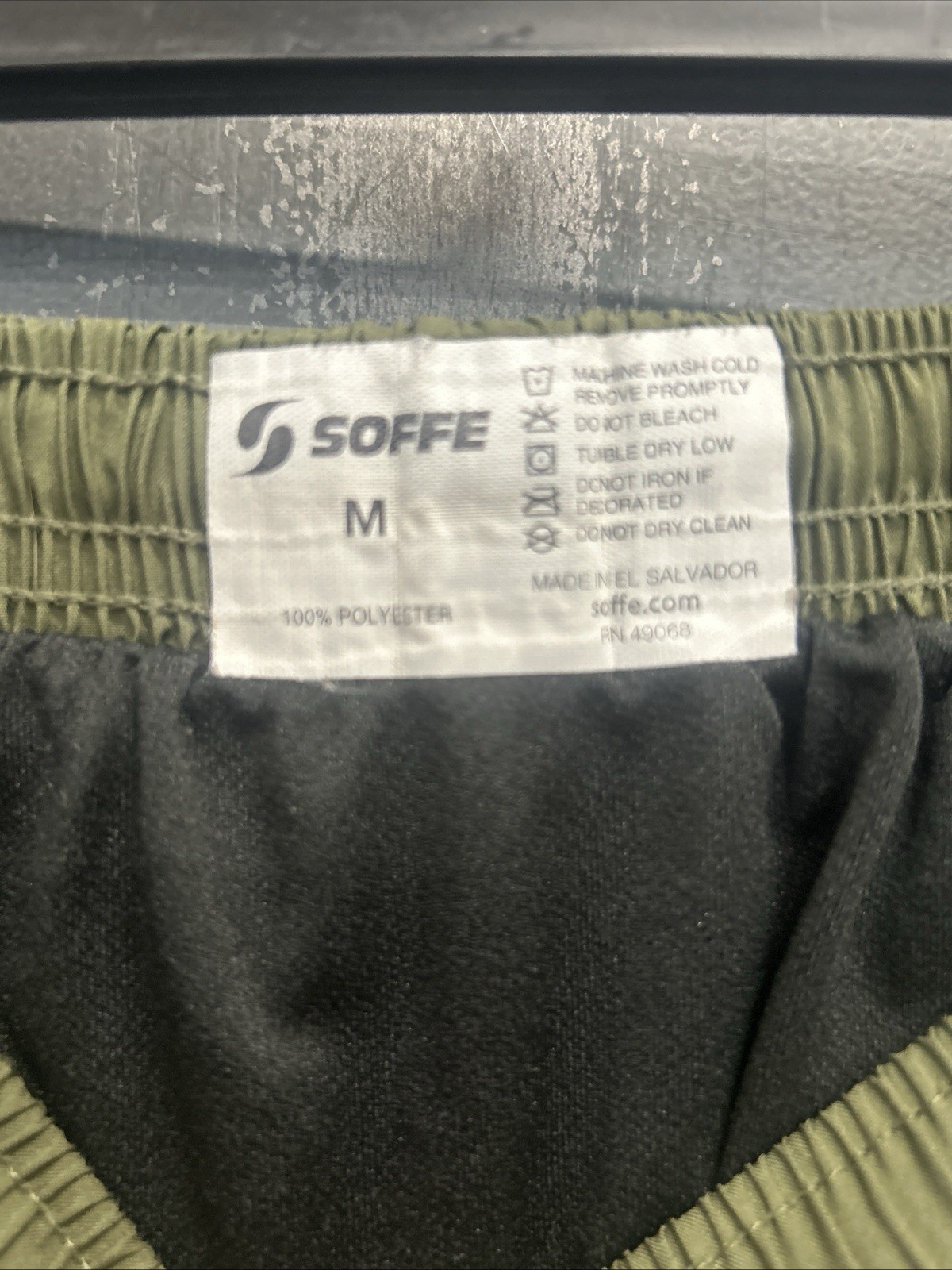 Soffe USMC Marine Corps Olive Green Running Track PT Shorts Size Medium gallery