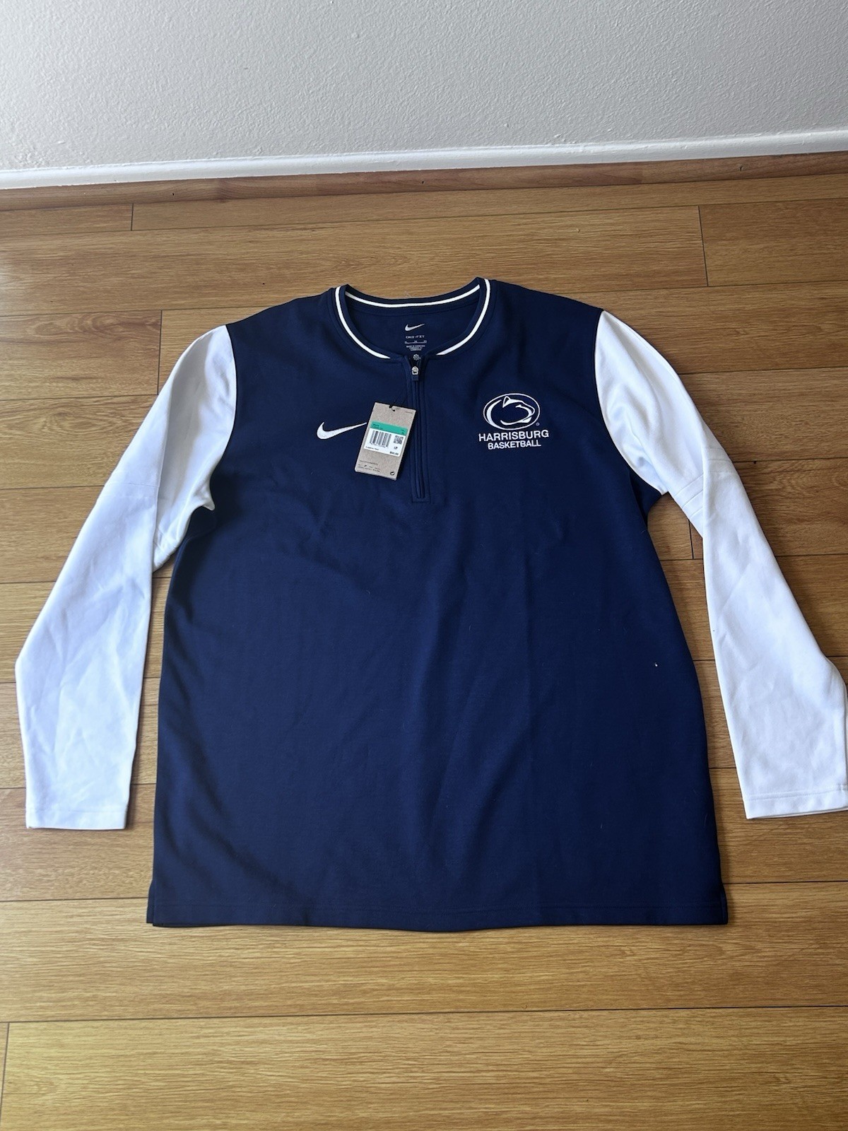 BRAND NEW Penn State Harrisburg Basketball Nike Men’s DriFIT 1/4 Zip Pullover XL gallery