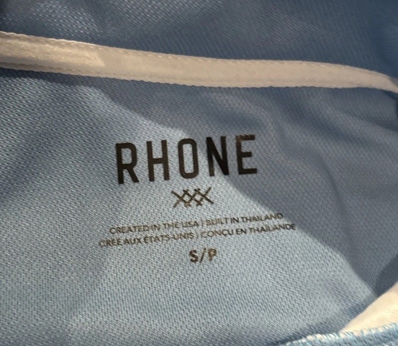 Men’s Rhone Founders 1/4 Zip Performance Jacket Size S Bright White Long Sleeve gallery