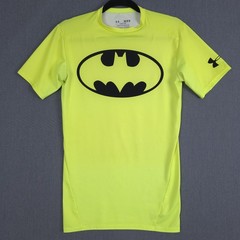 Under Armour Alter Ego Batman Compression Shirt Mens Medium Neon Hi Vis 1244399