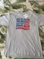 MENS New T SHIRT Isle Of Palms The Outpost Marina NWT Sullivans Is IOP July 4th