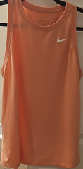Nike Dri-FIT The Nike Tee Sleeveless Orange Tank Top Women’s Size M Activewear