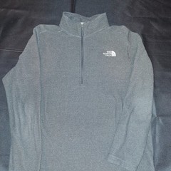 The North Face 1/4 Zip-up Pullover Jacket Size Medium Gray Lightweight