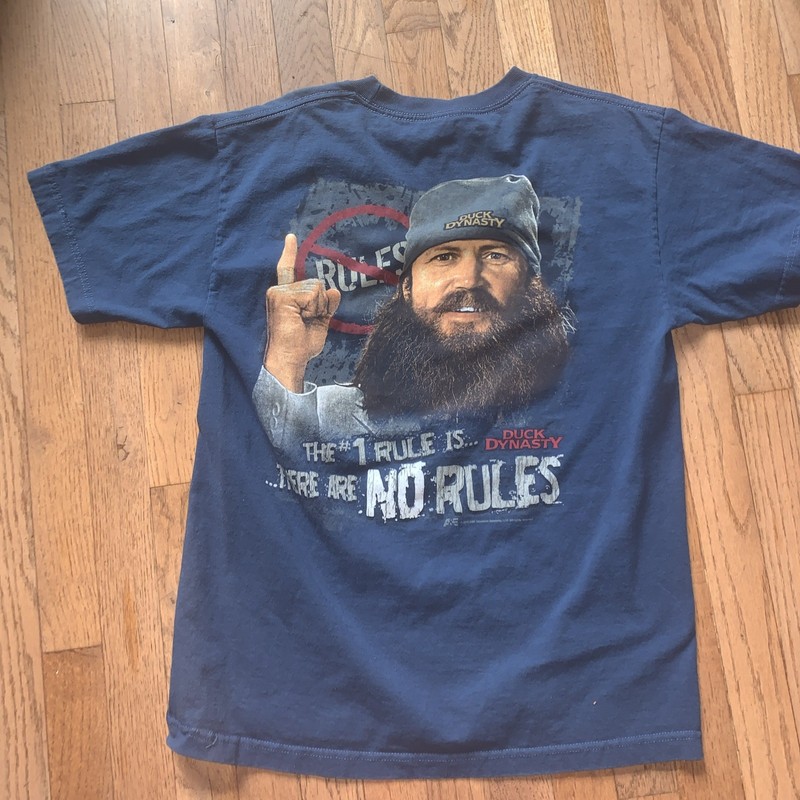 Alstyle￼apparel and Activewear Men Short Sleeve M Blue Duck Dynasty gallery