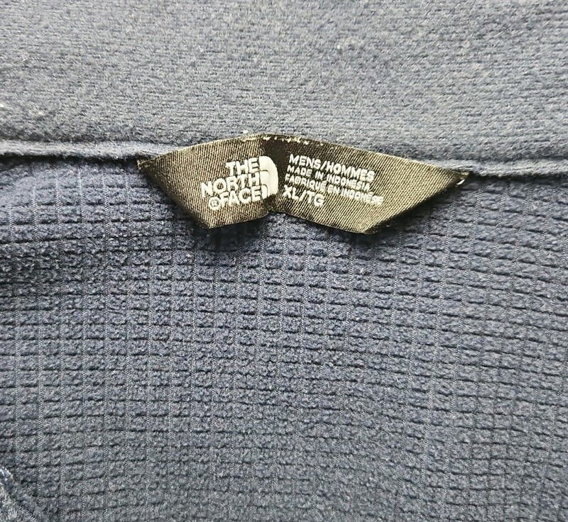 The North Face "Ball Park Buns & Rolls" 1/4-Zip Pullover Men's XL Blue Stretch gallery