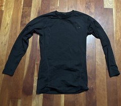 Men’s Black TSLA insulating undershirt (GUESS ON SIZE IS SMALL-MEDIUM)