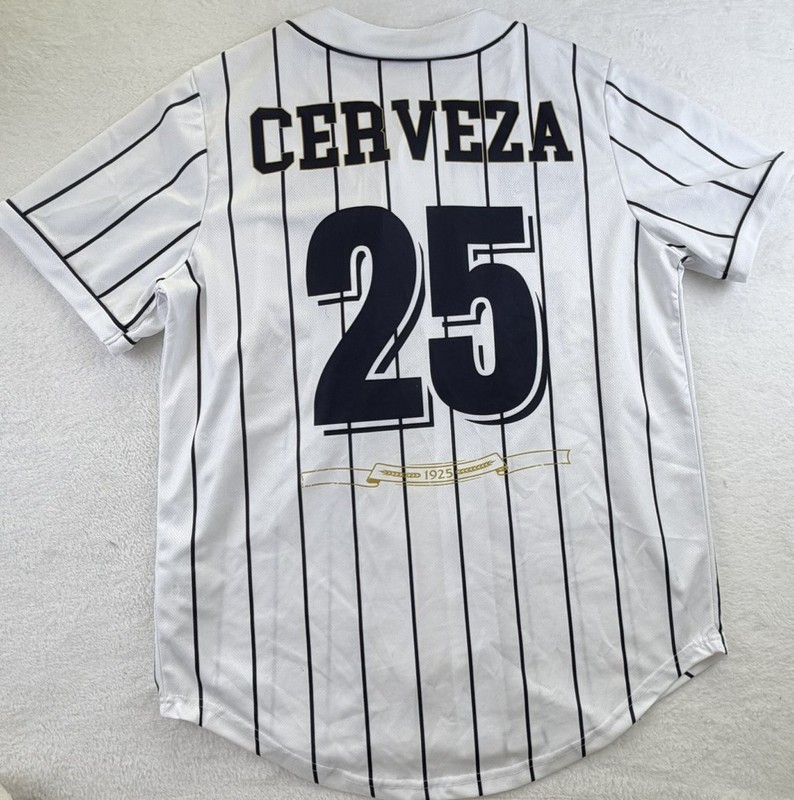 Modelo Baseball Jersey Cerveza Beer Button Short Sleeve Adult Medium gallery