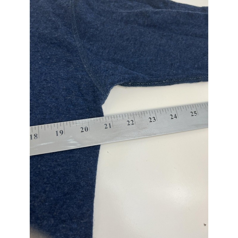 Terramar Henley Shirt Mens Large Blue Wool Long Sleeve Thermal Base Layer gallery