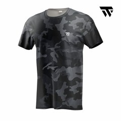 Men’s Gray Gym T-Shirt Quick Dry Muscle Bodybuilding Workout Fitness Sport Top