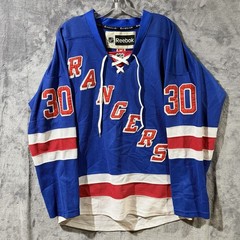 New York Rangers Lundqvist #30 Home Jersey Reebok CCM NHL Hockey Men Large Loose