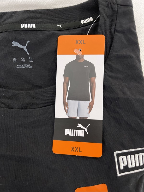 PUMA LOGO TEE 2XLARGE BLACK gallery