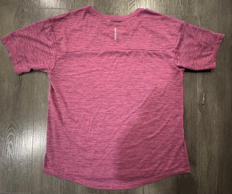 REI Shirt Mens M Pink Heather Purplish Short Sleeve Crew Outdoor Hiking Casual gallery