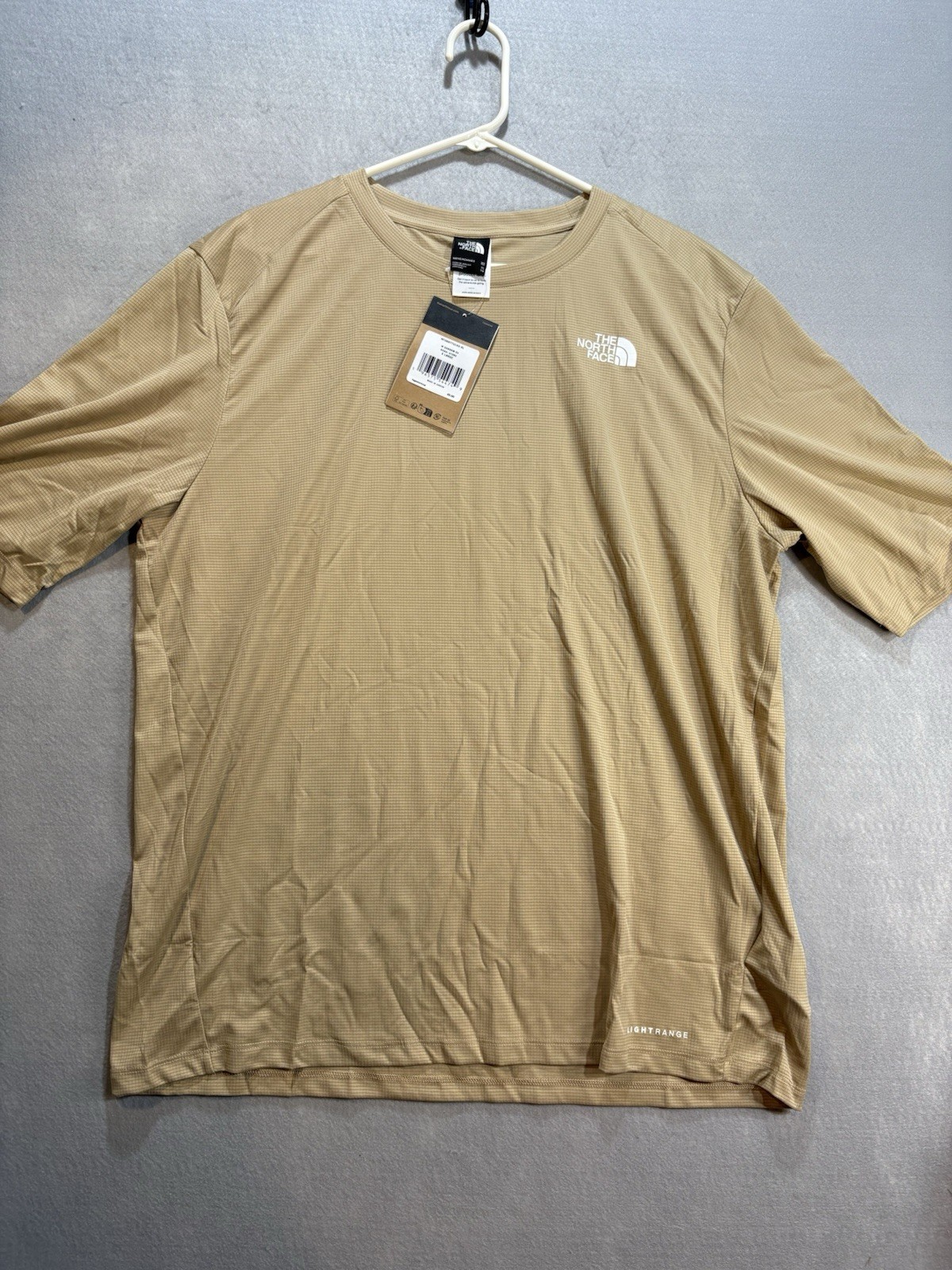 North Face “Shadow” Short Sleeve NWT Sun Shirt Khaki Stone Tan UPF 40+ Sz XL gallery
