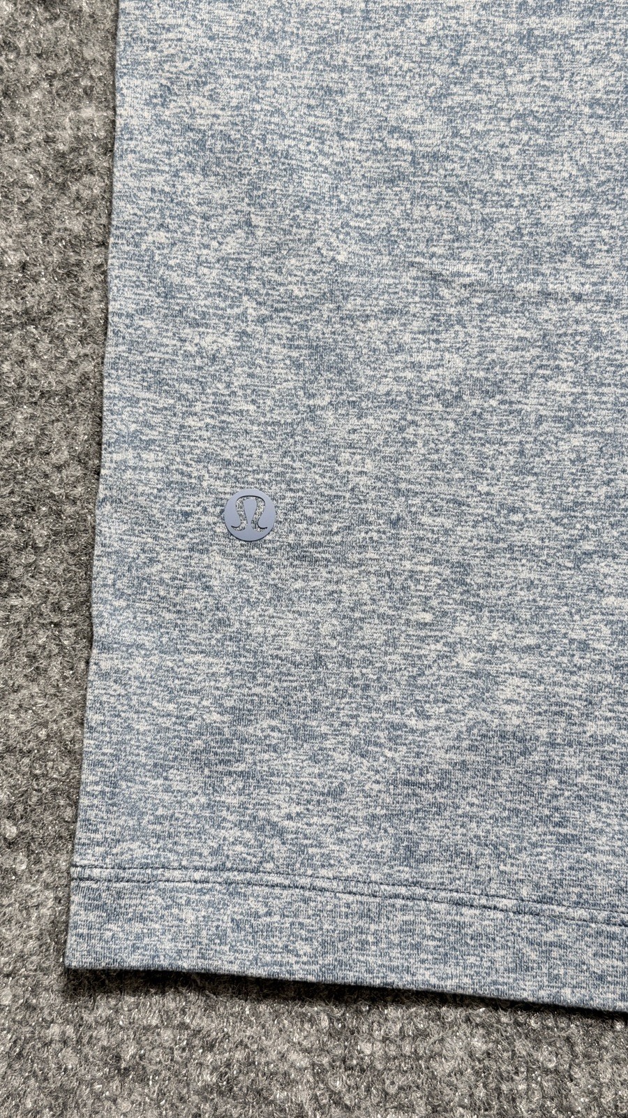 Lululemon Shirt Mens Large Blue Soft Jersey Tee Athleisure Stretch Casual Gym gallery