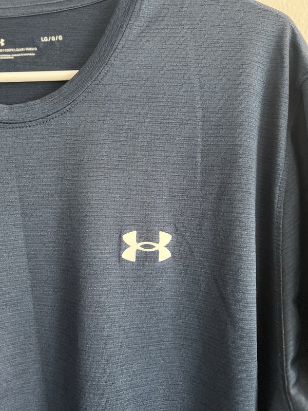 Under Armour Men's Athletic Tee Navy Loose Size Large gallery