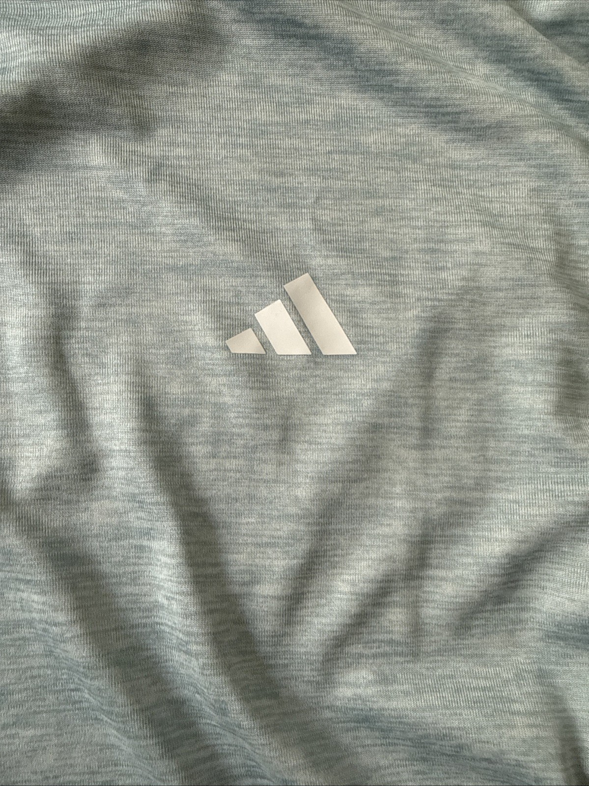 Adidas Men’s Lightweight Breathable Soft Golf Tech Tee Heather Baby BLUE Size L gallery