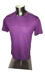 Nike Tailwind Running Shirt SZ L Men’s Striped 872018 Berry Blue Training