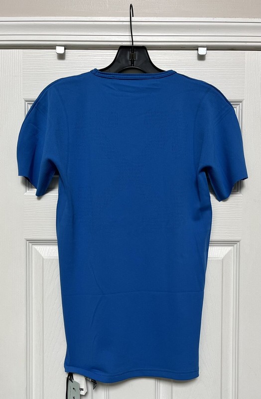 NWT Off-White Virgil Abloh Active OFF Logo Arrows Blue Shirt Men’s Large gallery