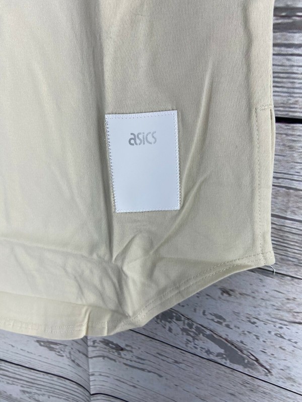 ASICS Tiger Off White Beige OP Short Sleeve Premium T-Shirt Size S gallery