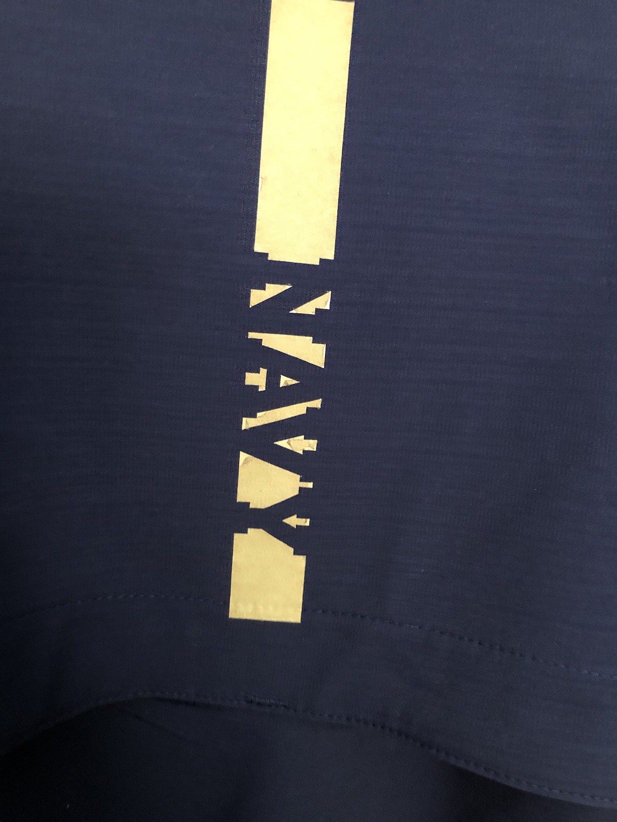 Mens Under Armour US Navy Quarter Zip Pullover size L VGUC lettering peeling gallery