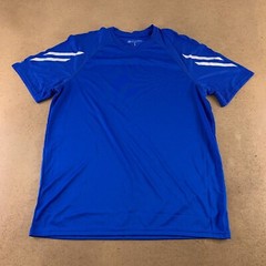 Holloway Dry Excel Mens Activewear T-Shirt Blue Crew Neck Raglan Sleeve L New