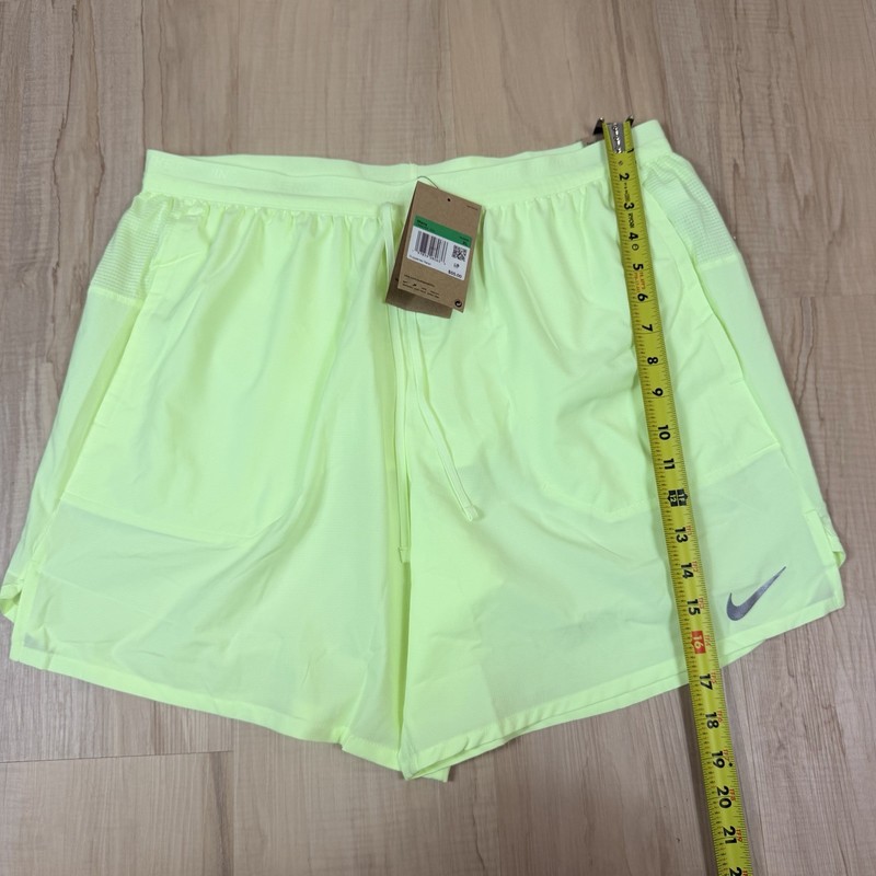 Nike Miler Dri-FIT 2Pc Running Set Men's Size XL Reflective Green Shirt Shorts gallery