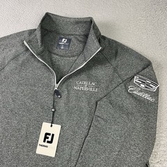 Footjoy Thermo Series 1/4 Zip Mens Large Gray Cadillac Car Logo Golf Activewear